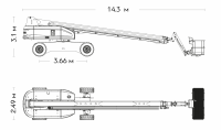 Телескопический подъемник TB32J PLUS HV Market