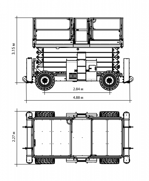 Ножничный подъемник Sinoboom GTJZ1623RD HV Market